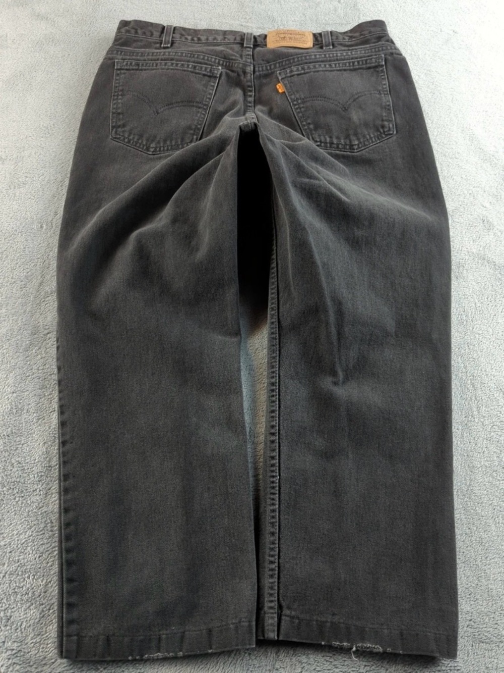 Levi's Men's Charcoal Relaxed Straight Jeans vintage 90s